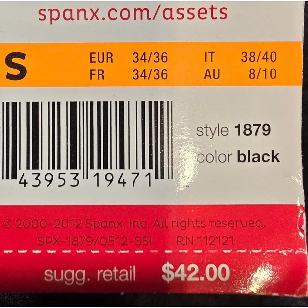 Spanx Assets Womens S Core Controllers Mid-Thigh Shorts in Black NWT - Picture 6 of 7